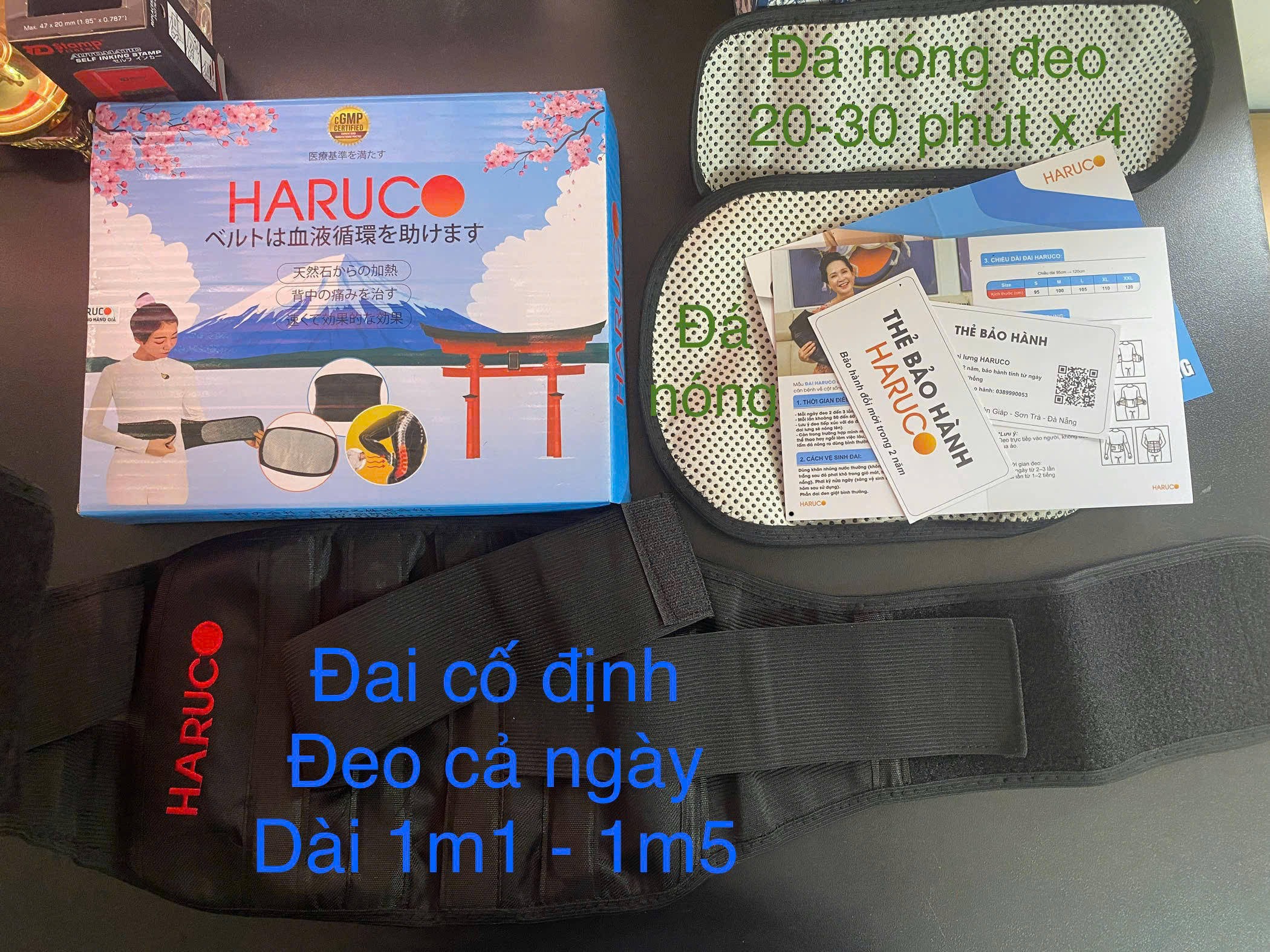 Đai lưng tự nóng Haruco thương hiệu Nhật Bản - Ảnh 4