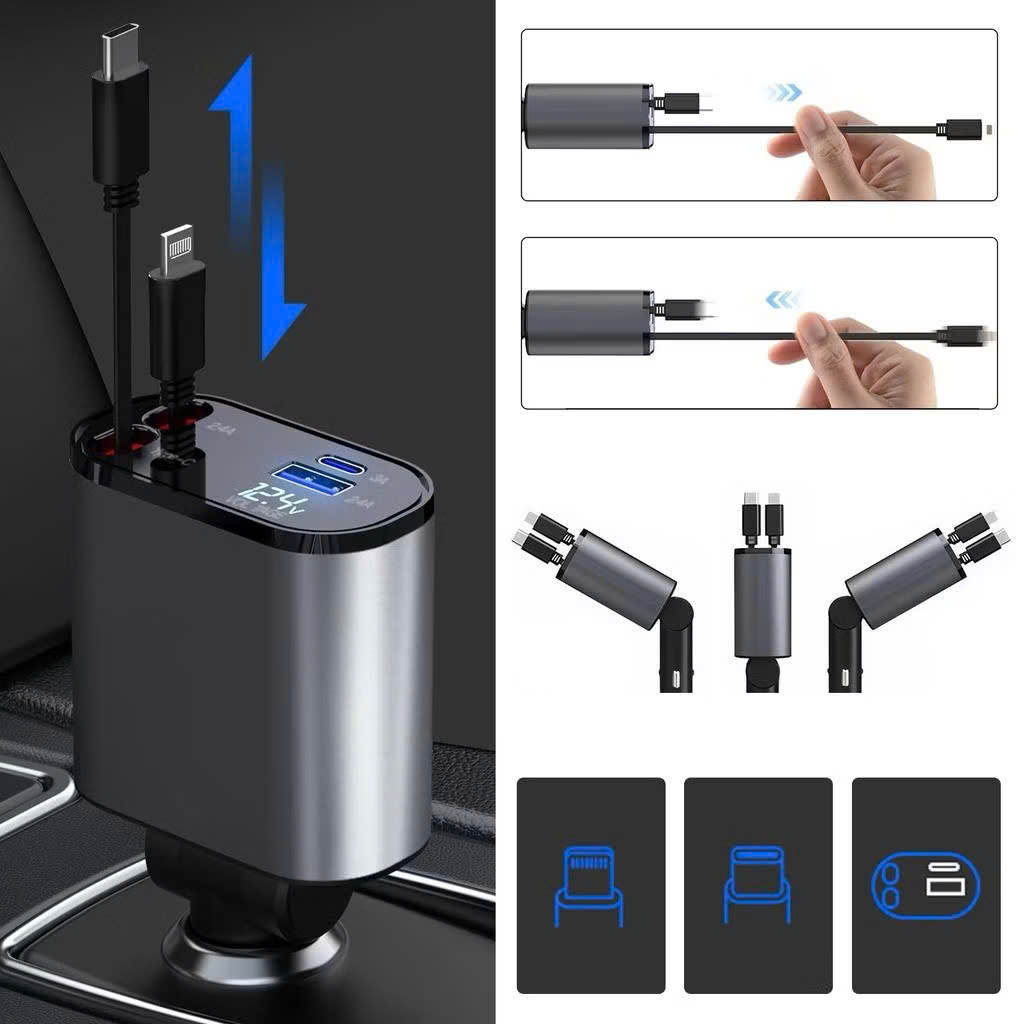 Củ xạc nhanh ô tô SIÊU BỀN 120W bảo hành 12 tháng - Ảnh 7