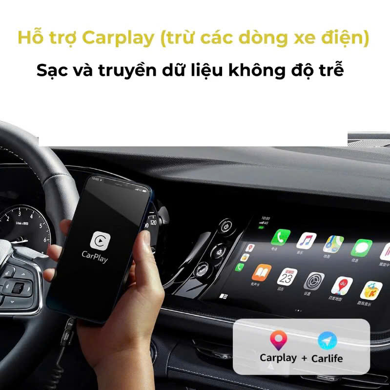 Cáp Sạc Nhanh Carplay 240W Lò Xo Đa Năng - Ảnh 4