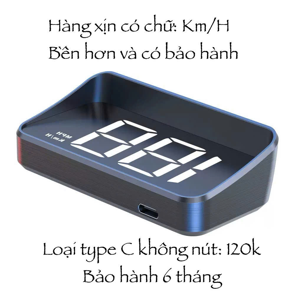 HUD phản quang vận tốc ô tô trên kính lái 120k