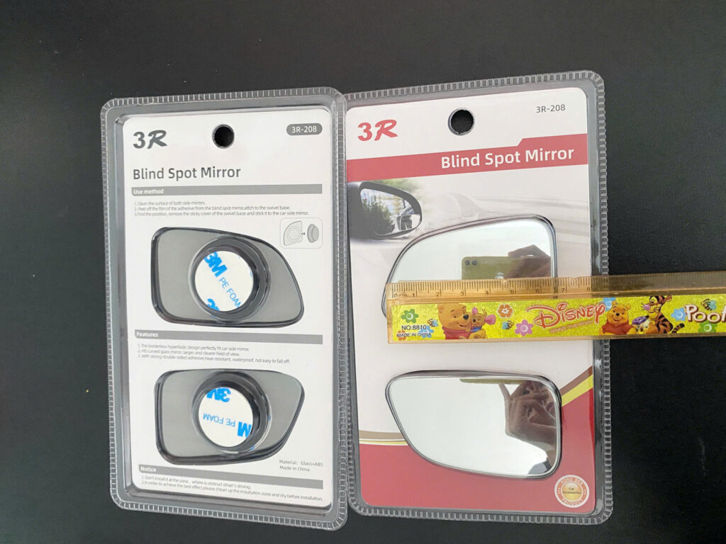 Gương cầu lồi vát 360 độ không lo rơi khi rửa xe - trời mưa - nắng nóng - va vào ổ gà